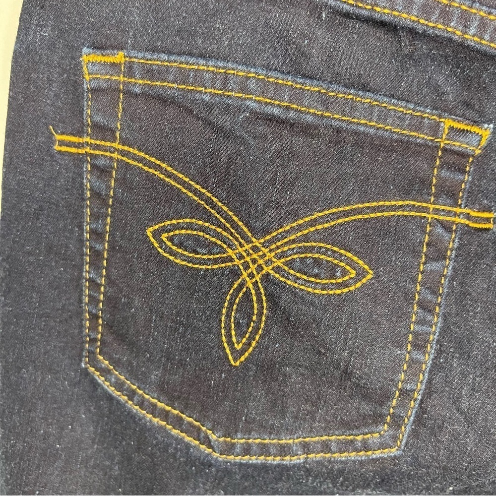 Ted Baker Navy Skinny Jeans with Scalloped Hem Embroidery - Picture 11 of 13